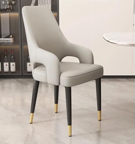 PU Esszimmerstuhl 2er Set - Langlebige Stühle mit hoher Rückenlehne für Küche, Wohnzimmer, Büro und Badezimmer mit Metallbeinen PU Esszimmerstuhl 2er Set - Langlebige Stühle mit hoher Rückenlehne für Küche, Wohnzimmer, Büro und Badezimmer mit Metallbeinen von Generisch