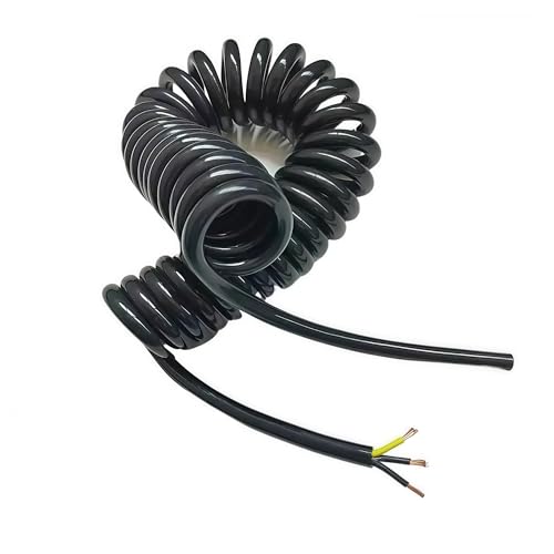 PU-Federspiralkabel 2/3/4/5-adrig 20 11 9 7 17 13AWG Stromkabel dehnbar 1 2 3 4 5 6 7 8 9 10 11 12 13 14 15 Meter(Stretch 15m,5 core 11AWG 4mm2) von Generisch