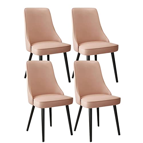 PU-Leder Esszimmerstühle Set, gepolstert mit verschleißfester Mikrofaser, elegant für Küche und Wohnzimmer von Generisch