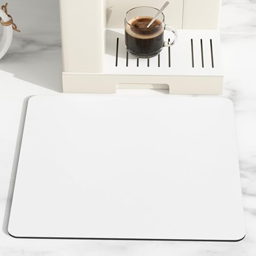 PU Leder Kaffeemaschine Matte Saugfähige Abtropfschale Isolierte Auslaufsichere Küchenmatte Rutschfeste Abtropfmatte Tischset Geschirr Trockenunterlage für Kaffeemaschinen und Küche Gebrauch von Generisch