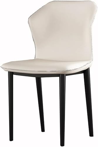 PU Leder Küche Esszimmer Stühle Schlafzimmer Zimmer Balkon Sofa Stuhl Carbon Stahl Dressing(Light Grey) von Generisch