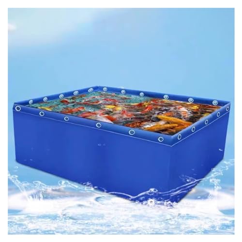 PVC Canvas Teich für Outdoor Aquarium Koi Fisch Schildkröten mit Ablassventil Temporäre Haltetank für Salzwasserfische Wasserspeicherlösung PVC Canvas Teich für Outdoor Aquarium Koi Fisch Schildkröten mit Ablassventil Temporäre Haltetank für Salzwasserfische Wasserspeicherlösung von Generisch