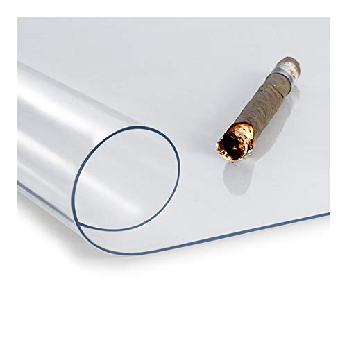PVC-Schreibtischunterlage – rutschfester, hitzebeständiger Bodenschutz – transparenter abriebfester Bezug (1,5 mm, 120 x 150 cm) für Zuhause und Büro von Generisch