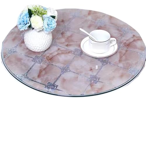 PVC-Tischschutzmatte – wasserdichte, transparente Tischdecke für den Innen- und Außenbereich, strapazierfähige Schreibtischunterlage für Esszimmer und Tischplatte (150 cm) von Generisch