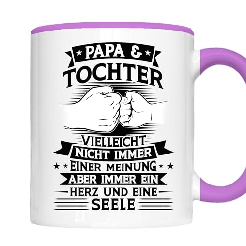 Papa Tasse | Papa & Tochter vielleicht nicht immer einer Meinung | Tochter Geschenk Vater Tasse Vatertag Kaffeebecher lustig Papa Tasse | Papa & Tochter vielleicht nicht immer einer Meinung | Tochter Geschenk Vater Tasse Vatertag Kaffeebecher lustig von Generisch