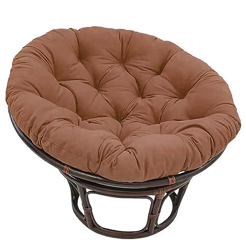 Papasansessel Kissen - 100cm Durchmesser Polster Bodenkissen mit 10-12cm Dicke für Drehsessel - Runder Papasansesselbezug von Generisch