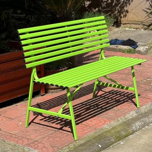 Parkbank für den Außenbereich, robuster pulverbeschichteter Eisenrahmen, ideal für Garten oder Gehwege, mit 227 kg Kapazität Parkbank für den Außenbereich, robuster pulverbeschichteter Eisenrahmen, ideal für Garten oder Gehwege, mit 227 kg Kapazität von Generisch