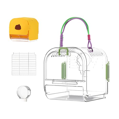 Parrot Cage - Cage del Parakeet Birch | Nest des Sittichs mit herausnehmbarem und einfachem Tablett, faltbare Vogelversorgung mit geräumigem atmungsaktivem Innenraum für Cockatiels Tauben von Generisch