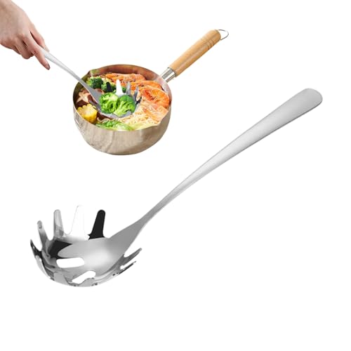 Pasta Server Utensil - Spaghetti -Servierlöffel, Edelstahlsieg | Mühelosen servierende hitzebeständige Küchenkelle, langes Griff -Abflusswerkzeug für Nudeln kocht Abendessen Köche Mahlzeiten zubereite von Generisch