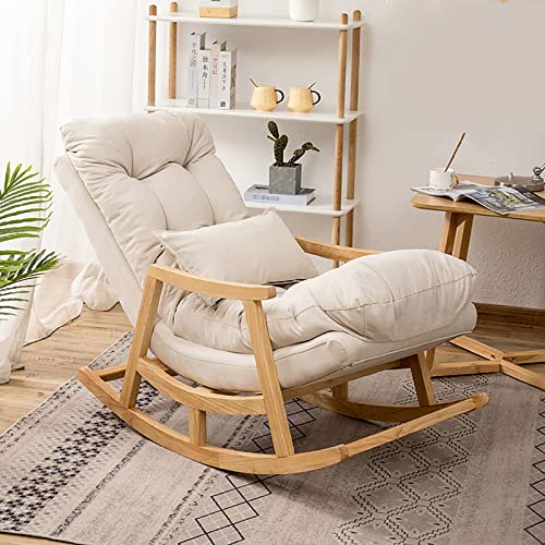 Patchwork-Schaukelstuhl mit Fußstütze Hocker - Bequeme Liege zum Entspannen im Wohnzimmer, Schlafzimmer oder Büro Patchwork-Schaukelstuhl mit Fußstütze Hocker - Bequeme Liege zum Entspannen im Wohnzimmer, Schlafzimmer oder Büro von Generisch