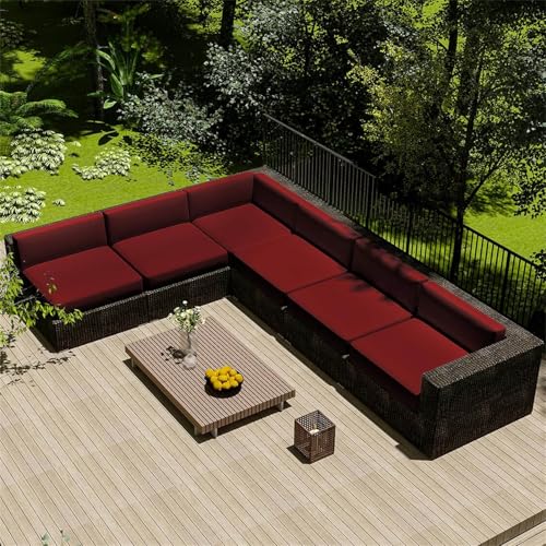 Patio Rattan Chair Cover Pads, Waterproof Set of 6 Removable and Durable Covers for Indoor and Outdoor Furniture Patio Rattan Chair Cover Pads, Waterproof Set of 6 Removable and Durable Covers for Indoor and Outdoor Furniture von Generisch