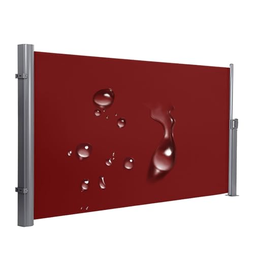 Patio Seitenmarkise Ausziehbar Outdoor Sichtschutz Wasserdicht UV-beständig für Garten Hof Balkon Höhe 63-79in (160-200cm) Länge 118-197in (300-500cm) von Generisch