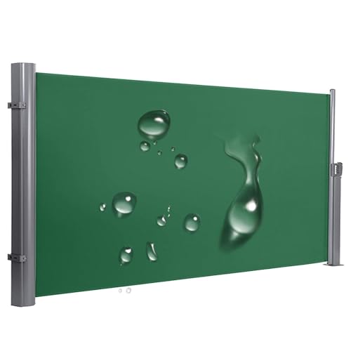 Patio Seitenmarkise Ausziehbar Outdoor Sichtschutz Wasserdicht UV-beständig für Garten Hof Balkon Höhe 63-79in (160-200cm) Länge 118-197in (300-500cm) von Generisch