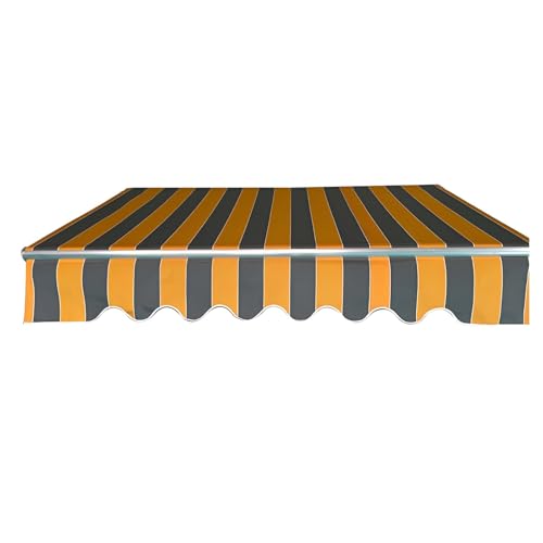 Patio Sun Shade Fabric Replacement 500x300cm UV Protection Polyester Baldachin Cover for Terrace & Balcony Outdoor Markise Material (4.9x3.0 m) von Generisch