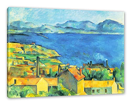 Generisch Paul Cézanne - Die Bucht von Marseilles Blick von L' als Leinwandbild/Größe: 60x40 cm/Wandbild/Kunstdruck/fertig bespannt von Generisch