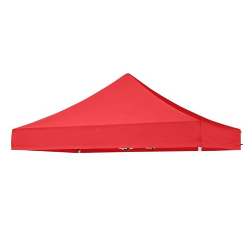 Pavillon Dach 3x3 Ersatzdach Wasserdicht, Gartenpavillon Dach, Pavillondach Faltpavillon Partyzelt Ersatzbezug Top Abdeckung Baldachin，für Garten und Camping (Rot, 2.5Mx2.5M) von Generisch