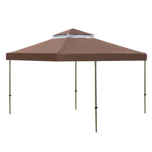 Pavillon -Ersatz -Baldachin | Pavillon -Baldachin -Dach | Doppelstufe Top -Baldachinabdeckung | Ersatzpavillon Canopy Top | 10x10ft wasserdichtem Doppelschicht für Gartendecks Terrasse Grill Outdoor O Pavillon -Ersatz -Baldachin | Pavillon -Baldachin -Dach | Doppelstufe Top -Baldachinabdeckung | Ersatzpavillon Canopy Top | 10x10ft wasserdichtem Doppelschicht für Gartendecks Terrasse Grill Outdoor O von Generisch