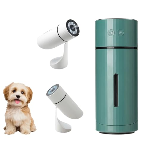 Pawbreath 2.0 Dog Humidifier, With Whisper-Quiet/90° Adjustable Mist, Moisturized Environment for Dogs, Mini Pawbreath Dog Humidifiers, Paw Breath Humidifier Easy to Fill & Clean (green) von Generisch