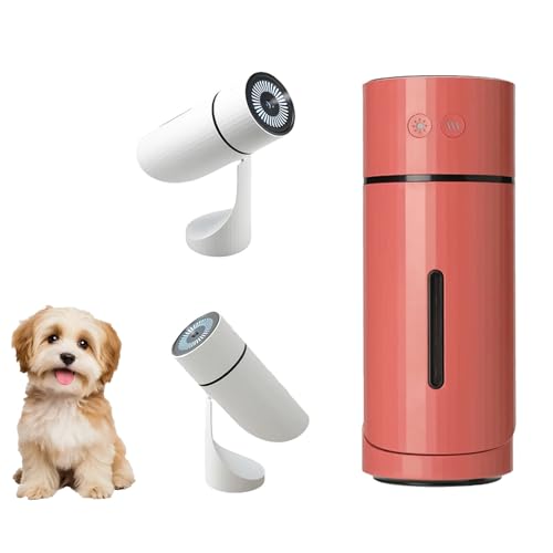 Pawbreath 2.0 Dog Humidifier, With Whisper-Quiet/90° Adjustable Mist, Moisturized Environment for Dogs, Mini Pawbreath Dog Humidifiers, Paw Breath Humidifier Easy to Fill & Clean (red) von Generisch