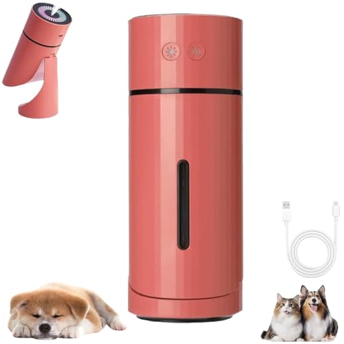 Pawbreath 2.0 Dog Humidifier - 100% Pet-Safe, No Risks, Minipaw Dog Humidifiers with Whisper-Quiet/90° Adjustable Mist, Creates a Moisturized Environment for Dogs (Red) von Generisch