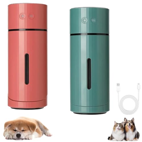 Pawbreath 2.0 Dog Humidifier - 100% Pet-Safe, No Risks, Minipaw Dog Humidifiers with Whisper-Quiet/90° Adjustable Mist, Creates a Moisturized Environment for Dogs (Red+Green) von Generisch
