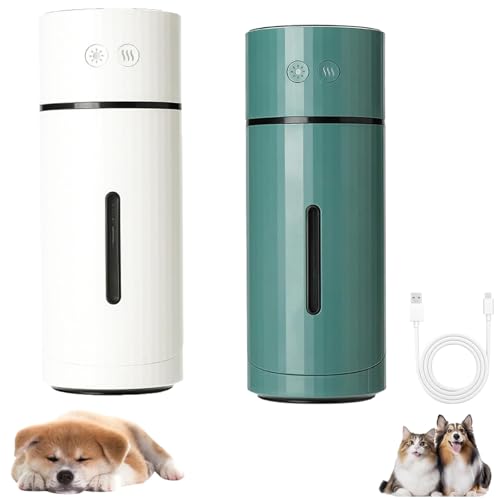 Pawbreath 2.0 Dog Humidifier - 100% Pet-Safe, No Risks, Minipaw Dog Humidifiers with Whisper-Quiet/90° Adjustable Mist, Creates a Moisturized Environment for Dogs (White+Green) von Generisch