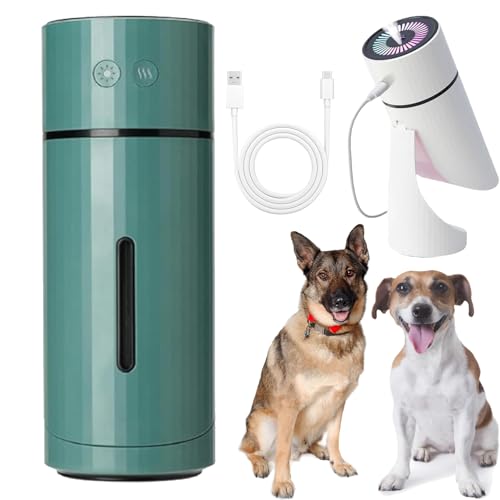 Pawbreath 2.0 Dog Humidifier - 100% Pet-Safe, Paw Breath 2.0 Humidifier, No Risks, Minipaw Dog Humidifiers with Whisper-Quiet/90° Adjustable Mist, Moisturized Environment for Dogs (Green) von Generisch
