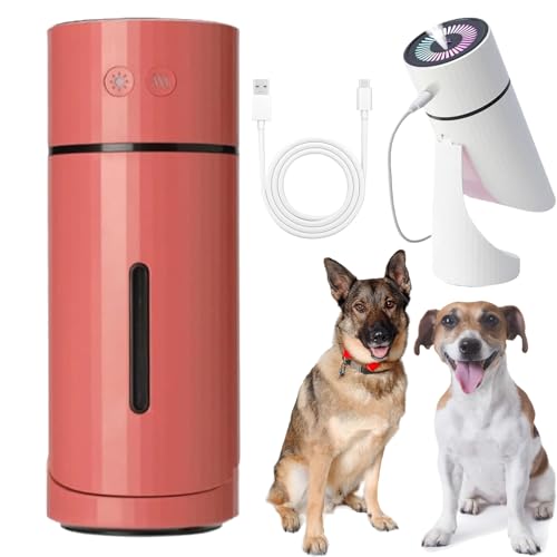 Pawbreath 2.0 Dog Humidifier - 100% Pet-Safe, Paw Breath 2.0 Humidifier, No Risks, Minipaw Dog Humidifiers with Whisper-Quiet/90° Adjustable Mist, Moisturized Environment for Dogs (Red) von Generisch