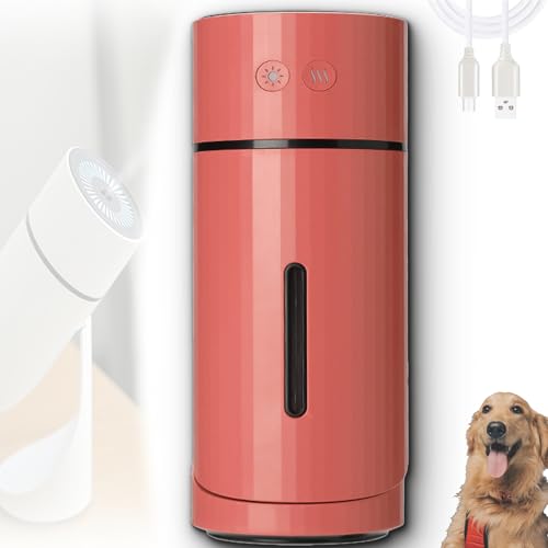 Pawbreath Humidifier, Mini Pawbreaths Dog Humidifiers, with Whisper-Quiet/90° Adjustable Mist, Creates a Safe, Moisturized Environment for Dogs (Red) von Generisch