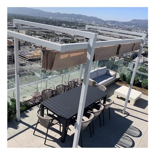 Pera-Sonnenschutz, einziehbar, wasserdicht, verstellbar, für Terrasse, Terrasse, Pool, Hof, 1,5 x 5 m, Schiebemarkise für ultimativen Schatten und Schutz Pera-Sonnenschutz, einziehbar, wasserdicht, verstellbar, für Terrasse, Terrasse, Pool, Hof, 1,5 x 5 m, Schiebemarkise für ultimativen Schatten und Schutz von Generisch