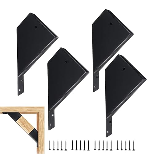 Pergola Bracket Kit - 45° Winkel Pavillon Halterungen | Wandhalterung Pergola Extension Bracket Kit | Pergola Winkelhalterung mit Drainagelöchern | Rostfreie Pergola Hardware Kit Halterung für Holz von Generisch