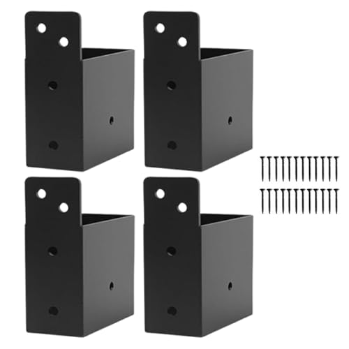 Pergola Halterungen - Robuste Pfostenhalter 4er Set - Haus Garten Hardware Für Garage Außenbereich Gewächshaus von Generisch