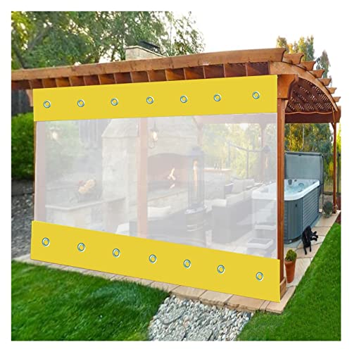 Pergola-Vorhang für den Außenbereich, wasserdicht, PVC-Platte mit Ösen, strapazierfähig, Größe 46 (2,2 x 2,5 m) von Generisch