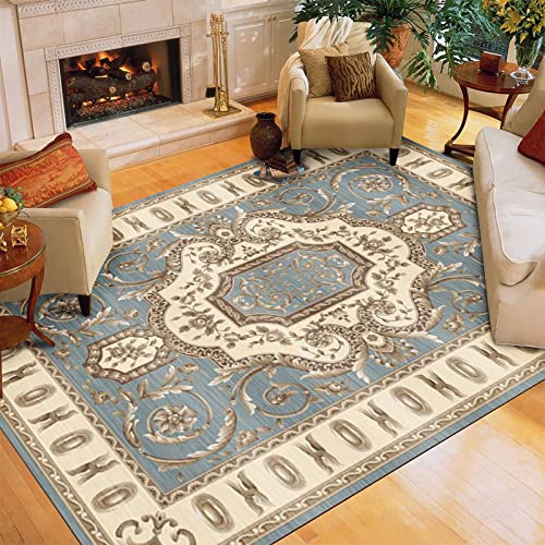 Perserteppich Ethno-Stil Teppich für Wohnzimmer und Schlafzimmer - Perfekt für Sofa, 140 x 200 cm von Generisch