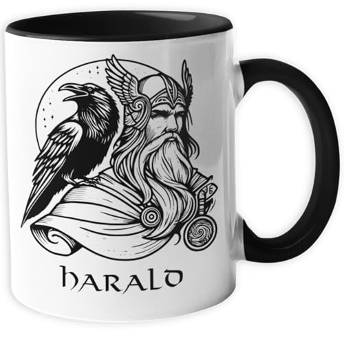 Personalisierte Wikinger Tasse | Motiv Odin | mit Namen personalisiert, Keramik Kaffeetasse Metbecher mit Wunschname 330 ml V42 Personalisierte Wikinger Tasse | Motiv Odin | mit Namen personalisiert, Keramik Kaffeetasse Metbecher mit Wunschname 330 ml V42 von Generisch