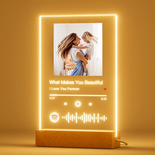 Personalisierter Bilderrahmen mit Nachtlicht, personalisierbares Spotify-Bild mit Sockel, individuelle Nachtlichter, individuelle Muttertags-Weihnachtsgeschenke für Mutter, Vater, Mama, Papa, Mama, Personalisierter Bilderrahmen mit Nachtlicht, personalisierbares Spotify-Bild mit Sockel, individuelle Nachtlichter, individuelle Muttertags-Weihnachtsgeschenke für Mutter, Vater, Mama, Papa, Mama, von Generisch