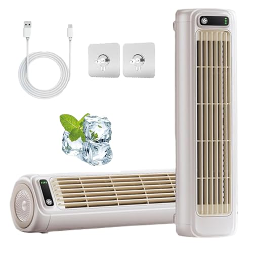 Pesmory Cooling Ace, Dyneata Kühlkönig, Sherum Cooling Ace Klimagerät, Shirem Coolings Aces Erfahrungen, Portable Kühlventilator Leise, 3 Speeds,For Office Home Rapid Cool (Beige) von Generisch