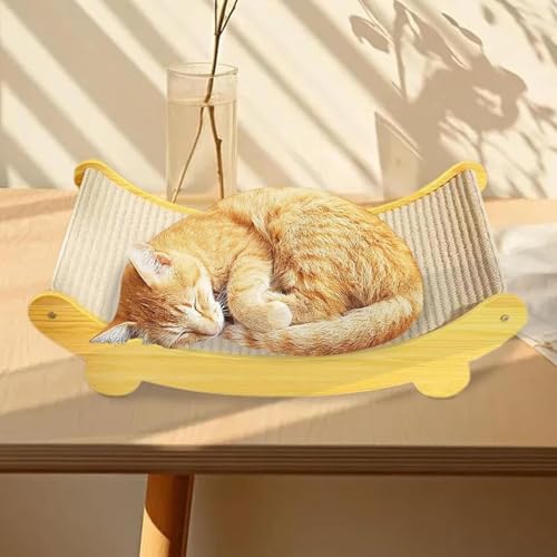Pet Katzenliegestuh, Katzen Sisal Liegestuhl, Bequemer Katzenkratzstuhl Katzenkratzer Katzen Hängematte Katzen Strandkorb Katzenbett Für Katzen, Welpen Und Kleintiere, Für drinnen und draußen von Generisch