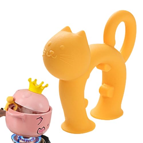 Pfannenwender mit Boden - Rutschfester Utensilienhalter, hitzebeständiger Silikonspatel | Küchenzubehör in Katzenform für Herd, Kochen ordentlich und praktisch Pfannenwender mit Boden - Rutschfester Utensilienhalter, hitzebeständiger Silikonspatel | Küchenzubehör in Katzenform für Herd, Kochen ordentlich und praktisch von Generisch