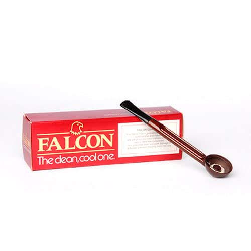 Pfeifenholm Falcon Extra gerade aus Aluminium Acryl in dunkelbraun schwarz von Generisch