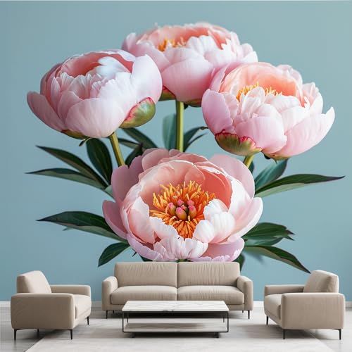 Pfingstrose Blumen Tapete Selbstklebende Fototapete Botanisch Romantik Tapeten Moderne Design Wandtapete Vinyl Wasserdicht Wandaufkleber für Wohnzimmer Schlafzimmer Küchen 100x70 cm Pfingstrose Blumen Tapete Selbstklebende Fototapete Botanisch Romantik Tapeten Moderne Design Wandtapete Vinyl Wasserdicht Wandaufkleber für Wohnzimmer Schlafzimmer Küchen 100x70 cm von Generisch