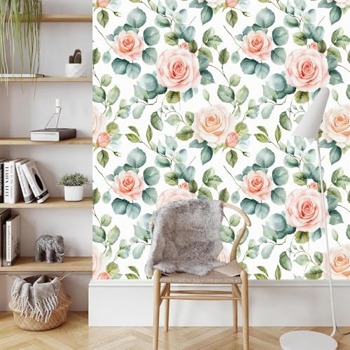 Pfingstrose Rose Tapete Selbstklebende Blumen Aquarell Möbelfolie Verdicken Wasserdicht Matt Kontaktpapier mit Kleberückseite Wallpaper Rollen für Wand Tabellen Schränke Türen Dekorativ 0.52x5 M Pfingstrose Rose Tapete Selbstklebende Blumen Aquarell Möbelfolie Verdicken Wasserdicht Matt Kontaktpapier mit Kleberückseite Wallpaper Rollen für Wand Tabellen Schränke Türen Dekorativ 0.52x5 M von Generisch