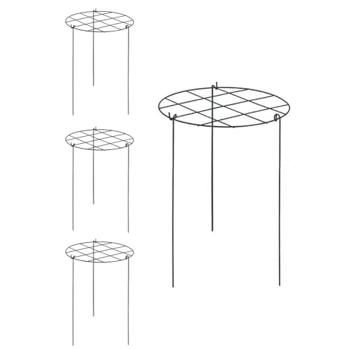 Pfingstrosen-Stützkorb - Stützen Für Hortensien Im Garten | 4 Stück Robuster Pflanzenring Für, Hortensien, Erdbeeren, Tomaten Im Garten, Gewächshaus Und Hochbeet Pfingstrosen-Stützkorb - Stützen Für Hortensien Im Garten | 4 Stück Robuster Pflanzenring Für, Hortensien, Erdbeeren, Tomaten Im Garten, Gewächshaus Und Hochbeet von Generisch