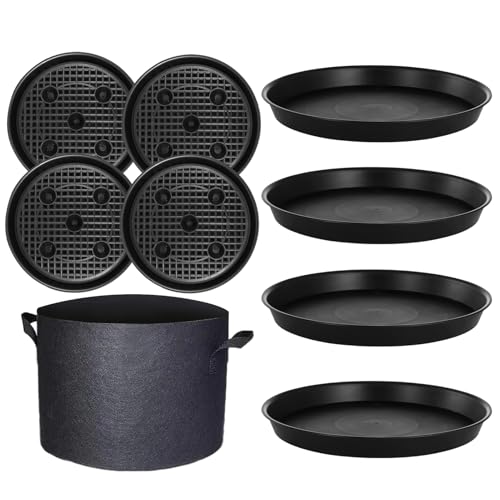 Pflanzenschale - Bewässerungsuntersetzer Für Pflanzen - Auslaufsichere Stofftopf Untersetzer - Auslaufsichere Stoff Pflanzuntersetzer Für Garten Balkon Keimling Rasen Beet Gewächshaus Innenbereich von Generisch