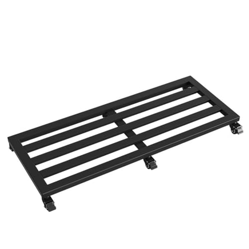 Pflanzenständer aus Metall mit Rädern - 40 x 80 cm Rolleisen-Tablett für Blumentöpfe Aquarien Abnehmbarer Boden Schwarz Gartendisplay Schwerlaststütze Pflanzenständer aus Metall mit Rädern - 40 x 80 cm Rolleisen-Tablett für Blumentöpfe Aquarien Abnehmbarer Boden Schwarz Gartendisplay Schwerlaststütze von Generisch