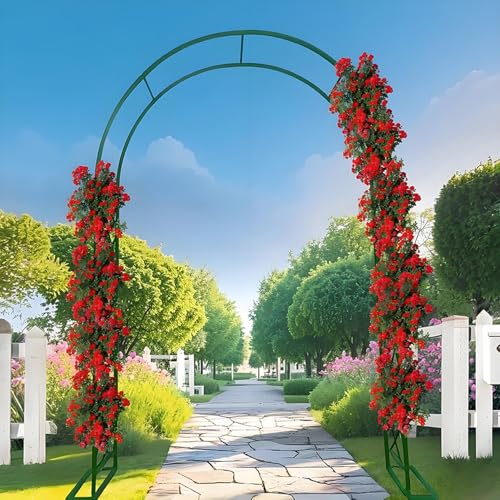 Pflanzenständer aus Metall mit mehrschichtigem Design Blumenständer Pergola in verschiedenen Größen (1,4x2,2m 1,8x2,4m 2,4x2,4m 2,8x2,4m 3x2,4m) für den Innen- und Außenbereich von Generisch