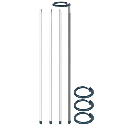 Pflanzenstöcke - 6,69 Zoll Pflanzenträgerring, 4 -teilige einstellbare Länge Kletterpflanze, wetterbeständige Monstera | Gartenzubehör im Innengarten im Innenbereich für Blumen, Rebe, Rose Pflanzenstöcke - 6,69 Zoll Pflanzenträgerring, 4 -teilige einstellbare Länge Kletterpflanze, wetterbeständige Monstera | Gartenzubehör im Innengarten im Innenbereich für Blumen, Rebe, Rose von Generisch