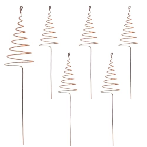 Pflanzstäbe für den Außenbereich – Gartenspiralstäbe | Gartenspiralstäbe | 6 Stück Outdoor-Pflanzen-Kupferspule für den Garten | stabile Spiralstäbe mit starken Spikes, Stütznetz für Hof, Gemüse Pflanzstäbe für den Außenbereich – Gartenspiralstäbe | Gartenspiralstäbe | 6 Stück Outdoor-Pflanzen-Kupferspule für den Garten | stabile Spiralstäbe mit starken Spikes, Stütznetz für Hof, Gemüse von Generisch