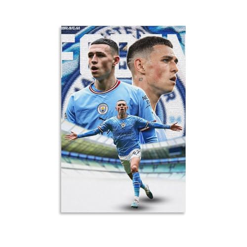 Phil Foden Fußball-Poster, Sportler-Poster (1), Leinwand-Kunstdrucke, Poster, Foto, Malerei, Poster, Raumdekoration, 50 x 75 cm von Generisch