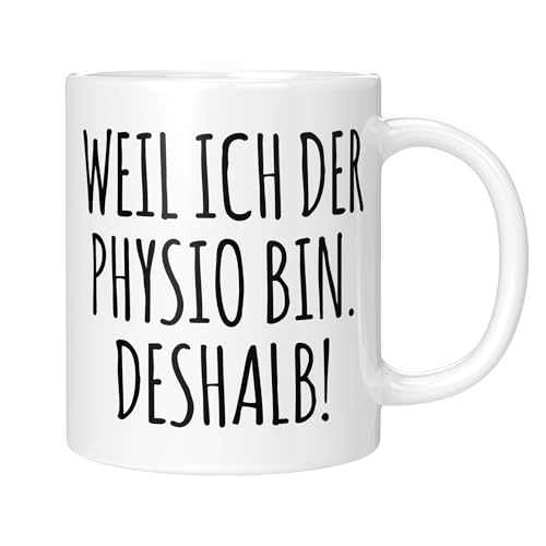 CupHaven® Physiotherapie Tasse Weil ich der Physio bin Physiotherapeut Physiotherapeutin Kaffeetasse Kaffeebecher Becher Geschenk Geschenkidee von CupHaven
